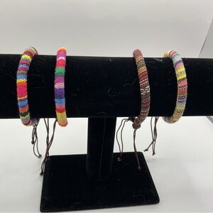 Amazon Multicolor Woven Bracelets Set
